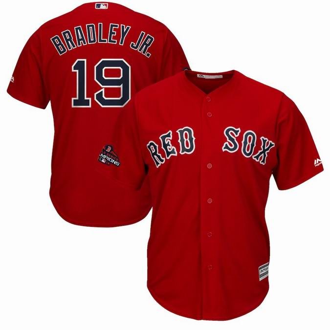 Boston Red Sox 2018 World Series Champions team logo player jerseys-006
